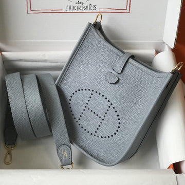 Mini Evelyne 18CM Grey Togo Ghw