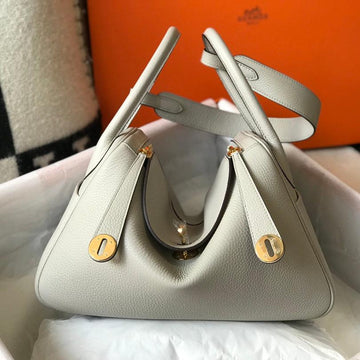 HM Lindy 26 Bag Cream Taurillon Clemence Leather