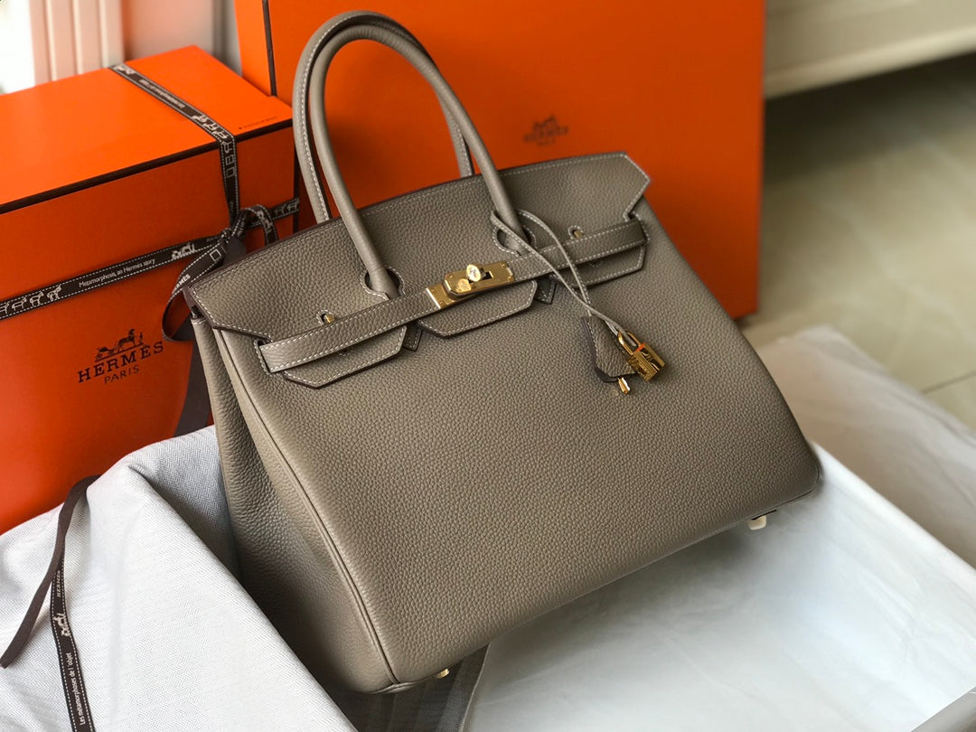HM Birkin 35CM Bag Khaki Togo Gold Hardware