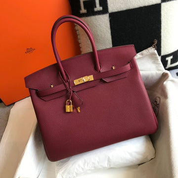 HM Birkin 35CM Bag Jam Togo Gold Hardware