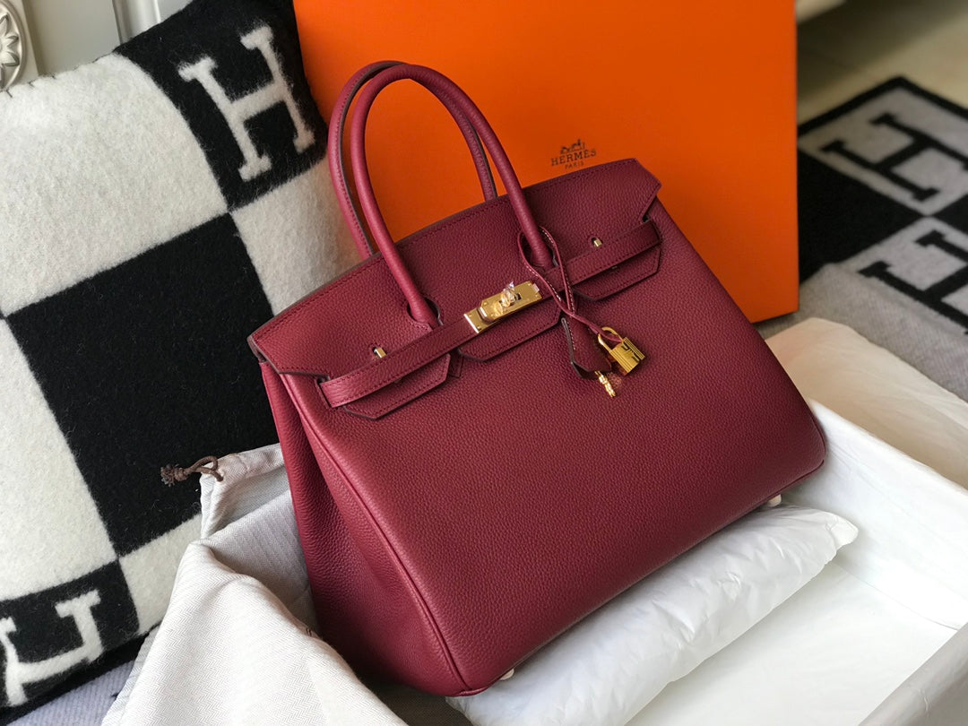 HM Birkin 35CM Burgundy Togo Leather Gold Hardware