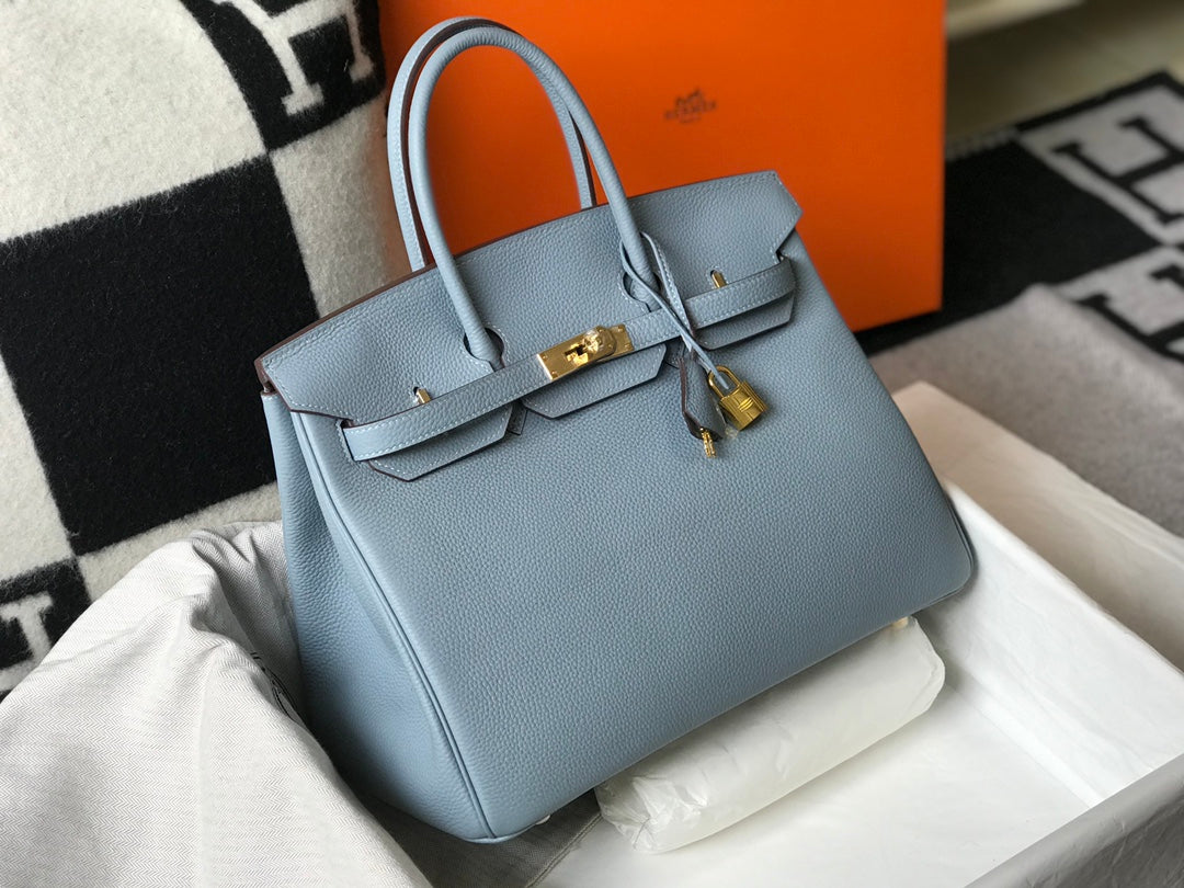 HM Birkin 35CM Sky Blue Togo Leather Gold Hardware