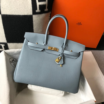 HM Birkin 35CM Sky Blue Togo Leather Gold Hardware