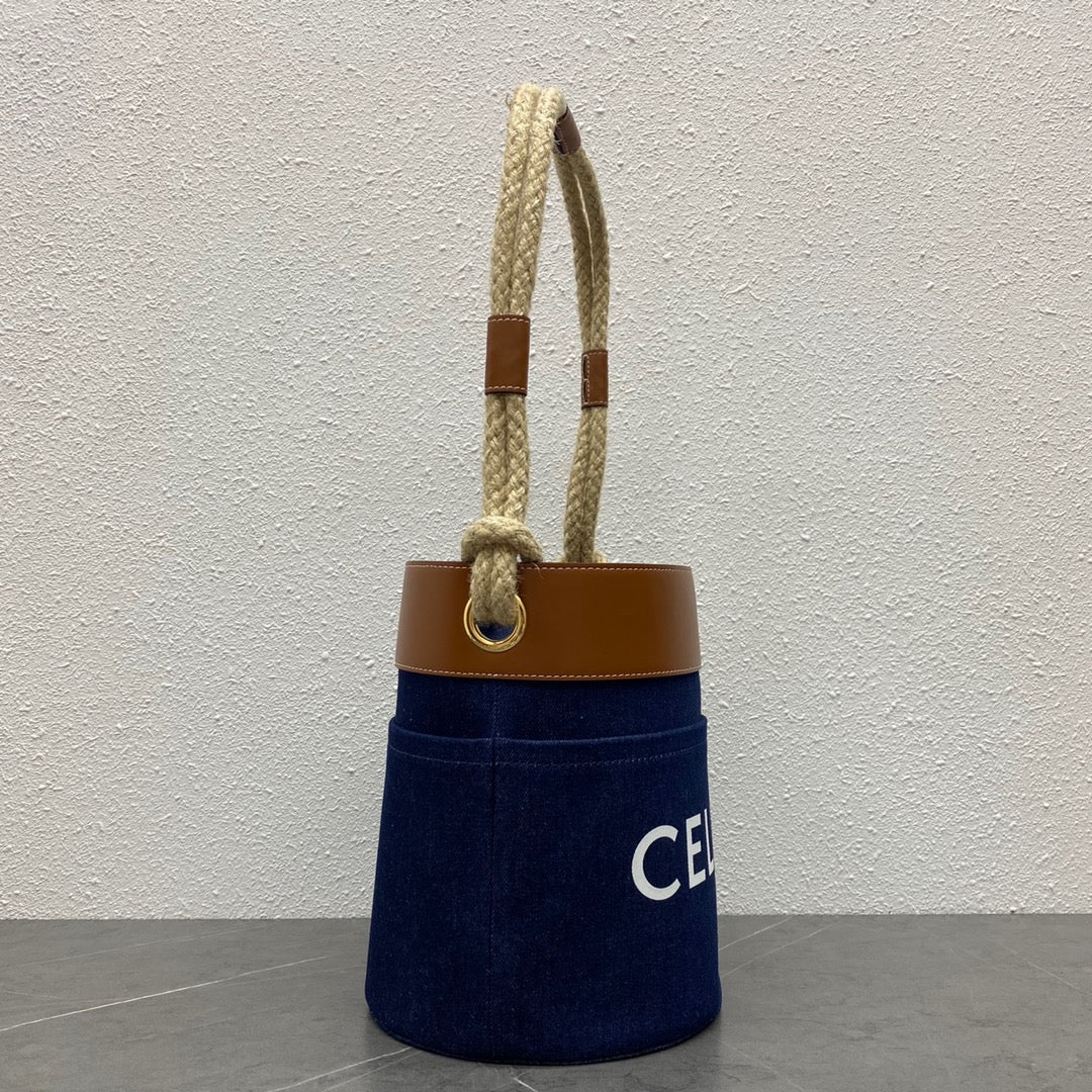 Bucket Corde 23 Denim Fabric Navy Blue
