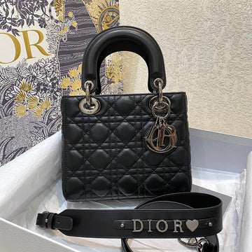 Small Lady 20 Black Lambskin Shw