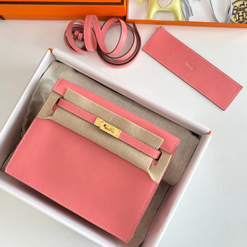Kelly Danse Ii 22CM Pink Evercolor Leather Ghw