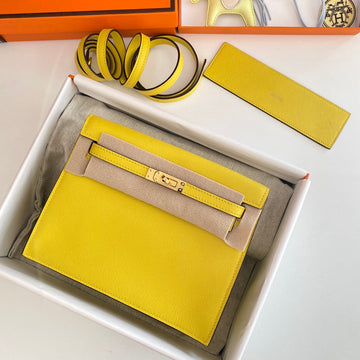 Kelly Danse Ii 22CM Yellow Evercolor Leather Ghw