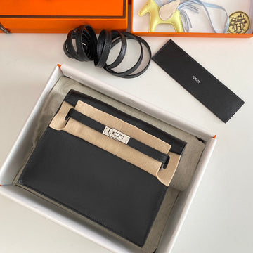 Kelly Danse Ii 22CM Black Evercolor Leather Shw