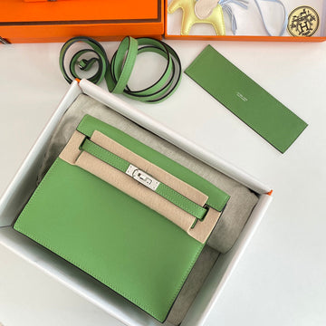 Kelly Danse Ii 22CM Green Evercolor Leather Shw
