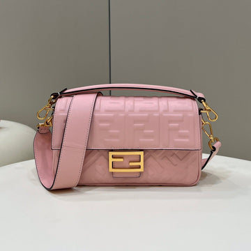 Baguette 27CM Pink Lambskin Gold Hardware