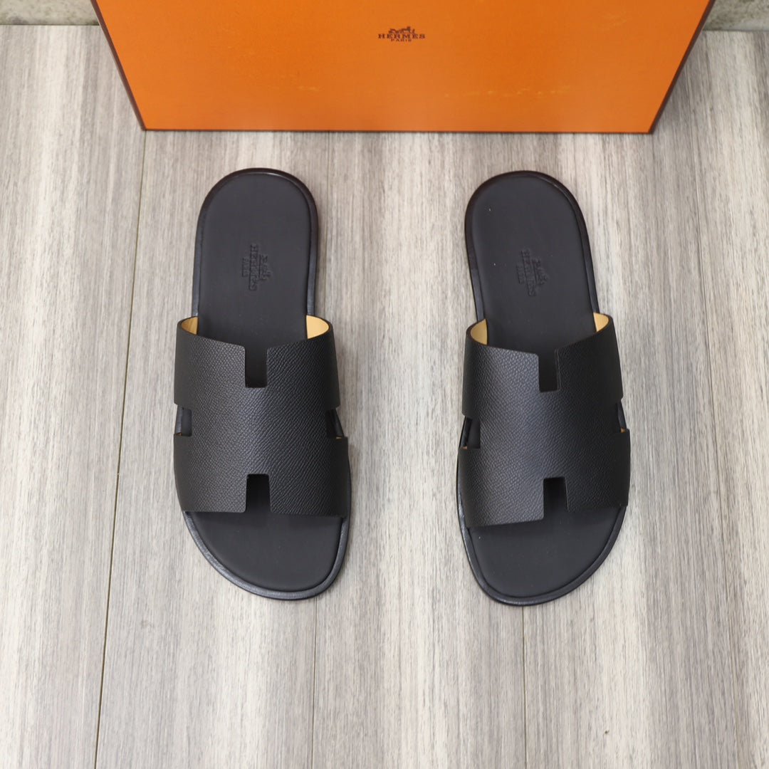 Hm Izmir Sandal Black Calfskin