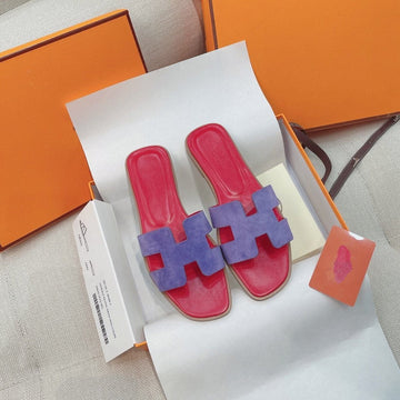 0RAN Sandal Red/Violet Suede