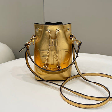 Mon Tresor 18 In Gold Metallic Calfskin
