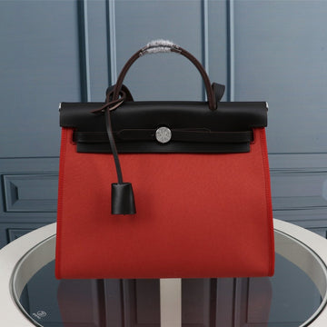 HM Herbag Zip 31 Red And Black Canvas
