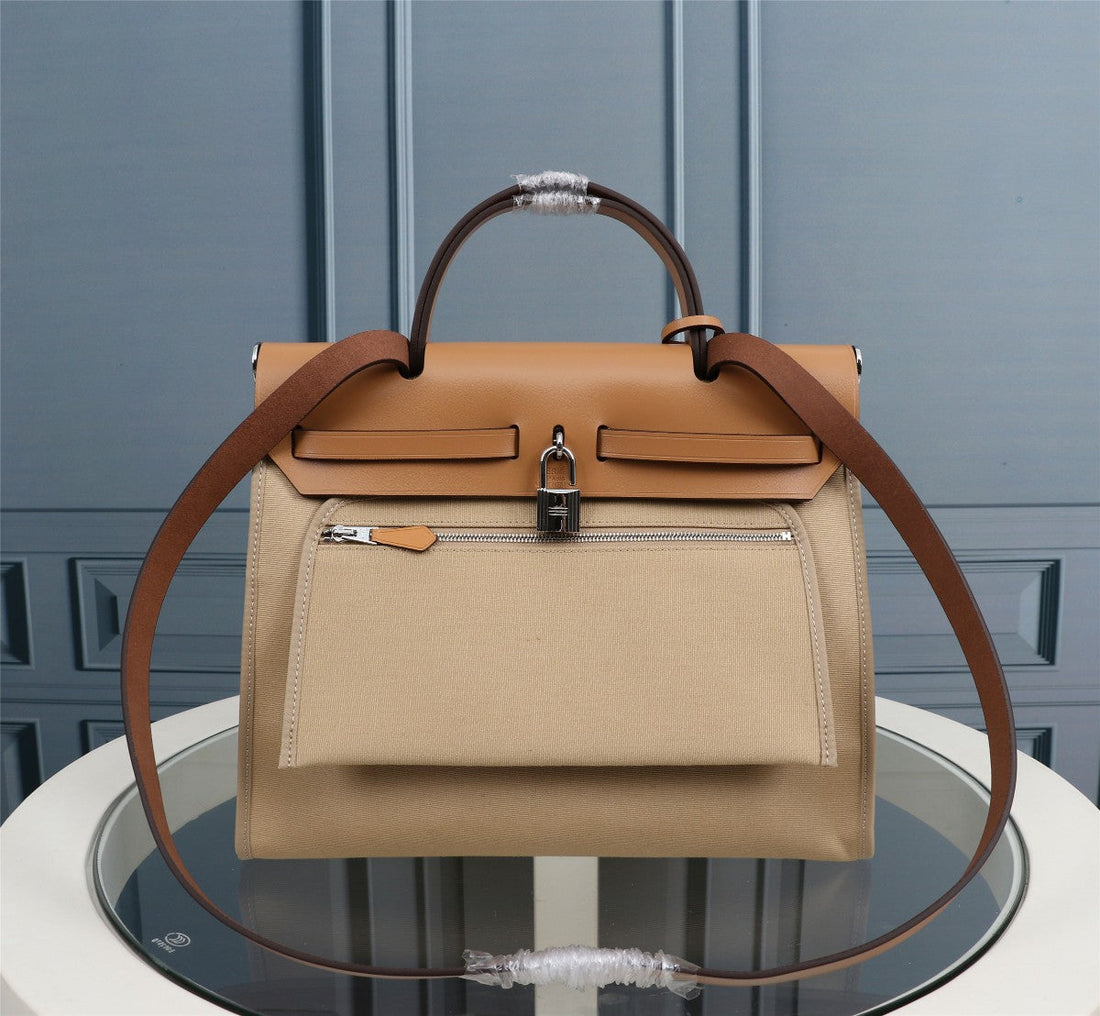 HM Herbag Zip 31 Khaki And Bronze Canvas