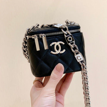 CC Vanity Case 11 Black Caviar Ruthenium Hardware