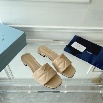 Pra Slide 25 Quilted Beige Leather