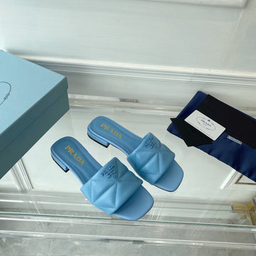 Pra Slide 25 Quilted Sky Blue Leather