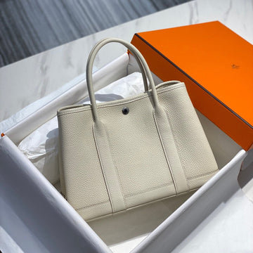 HM Garden Party 31 White Calfskin