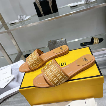 Ff Women Raffia Sandal Tan