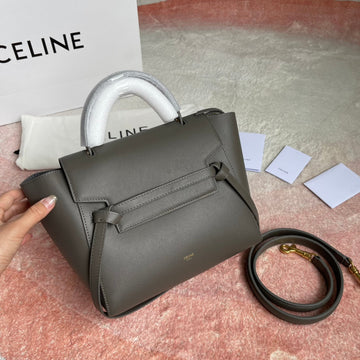 Fish Bag 24 Grey Leather