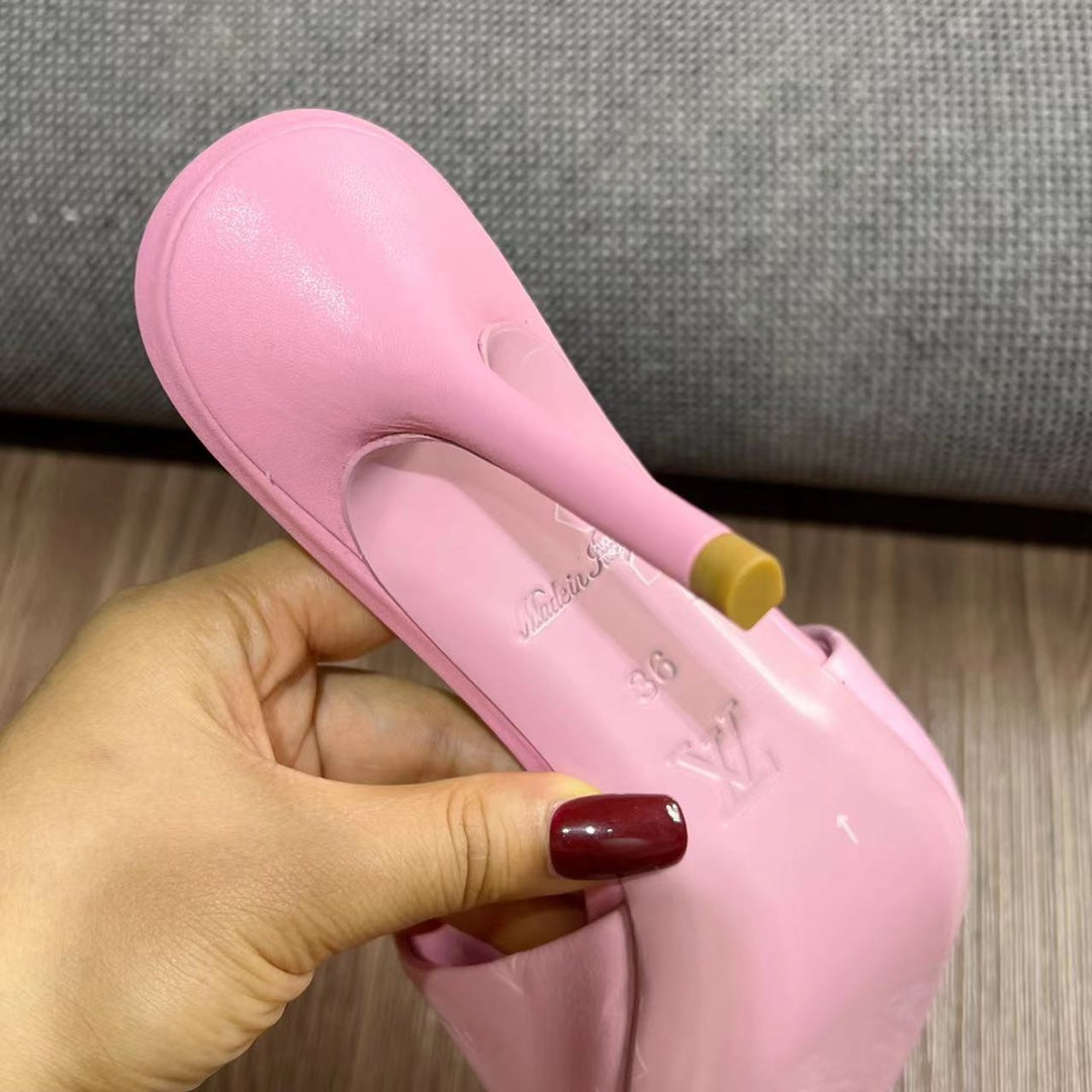 LV Neo Revival Mule 85MM Pink Cowhide
