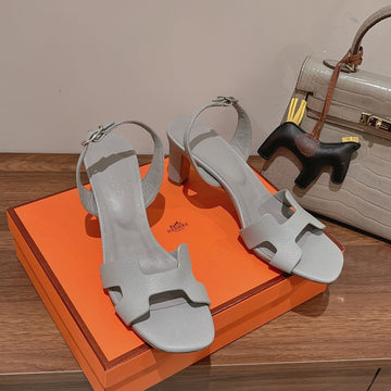 Slingback Sandal Eternite 75 Cream Gray Lambskin