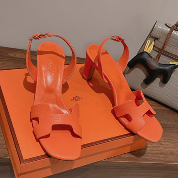 Slingback Sandal Eternite 75 Orange Lambskin