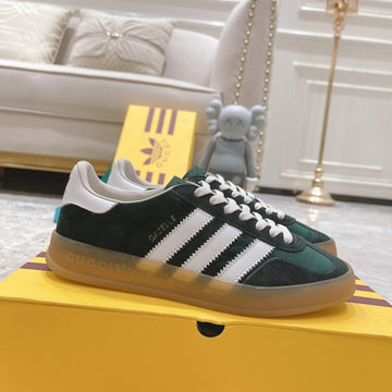 GG & Adidas Gazelle Sneaker Green Suede