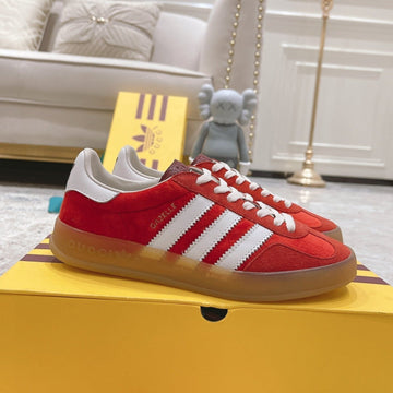 GG & Adidas Gazelle Sneaker Red Suede