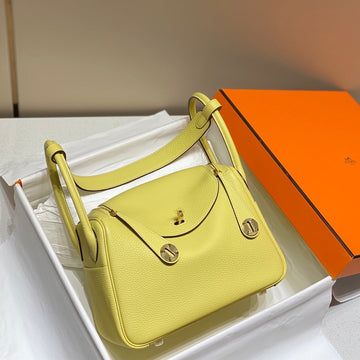 HM Lindy 26 Bag Lemon Taurillon Clemence Leather