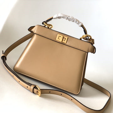 Peekaboo Iseeu Petite 20 Bag Light Brown Lambskin Ghw