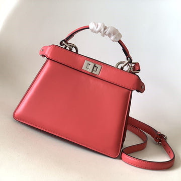 Peekaboo Iseeu Petite 20 Bag Hot Pink Lambskin Shw