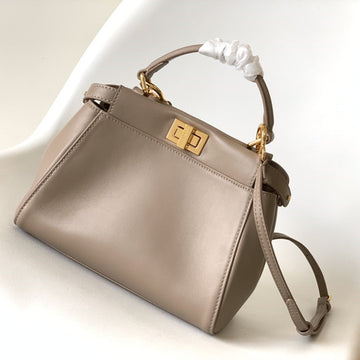 Peekaboo Mini 23CM Bag Light Brown Lambskin Gold Hardware
