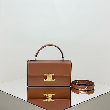 Box Triomphe 22 Tan Natural Calfskin