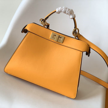 Peekaboo Iseeu Small 27CM Bag Yellow Lambskin Gold Hardware