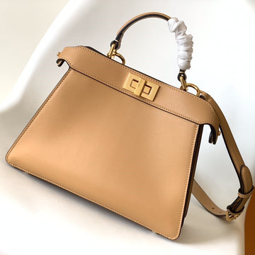 Peekaboo Iseeu Small 27CM Bag Beige Lambskin Gold Hardware