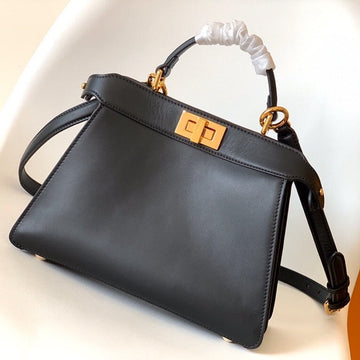 Peekaboo Iseeu Small 27CM Bag Black Lambskin Gold Hardware