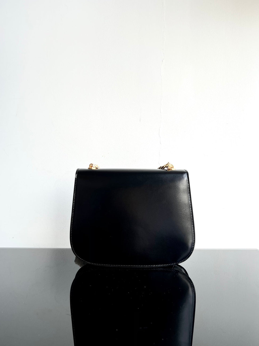 Besace Triphome 24 Black Glossy Calfskin