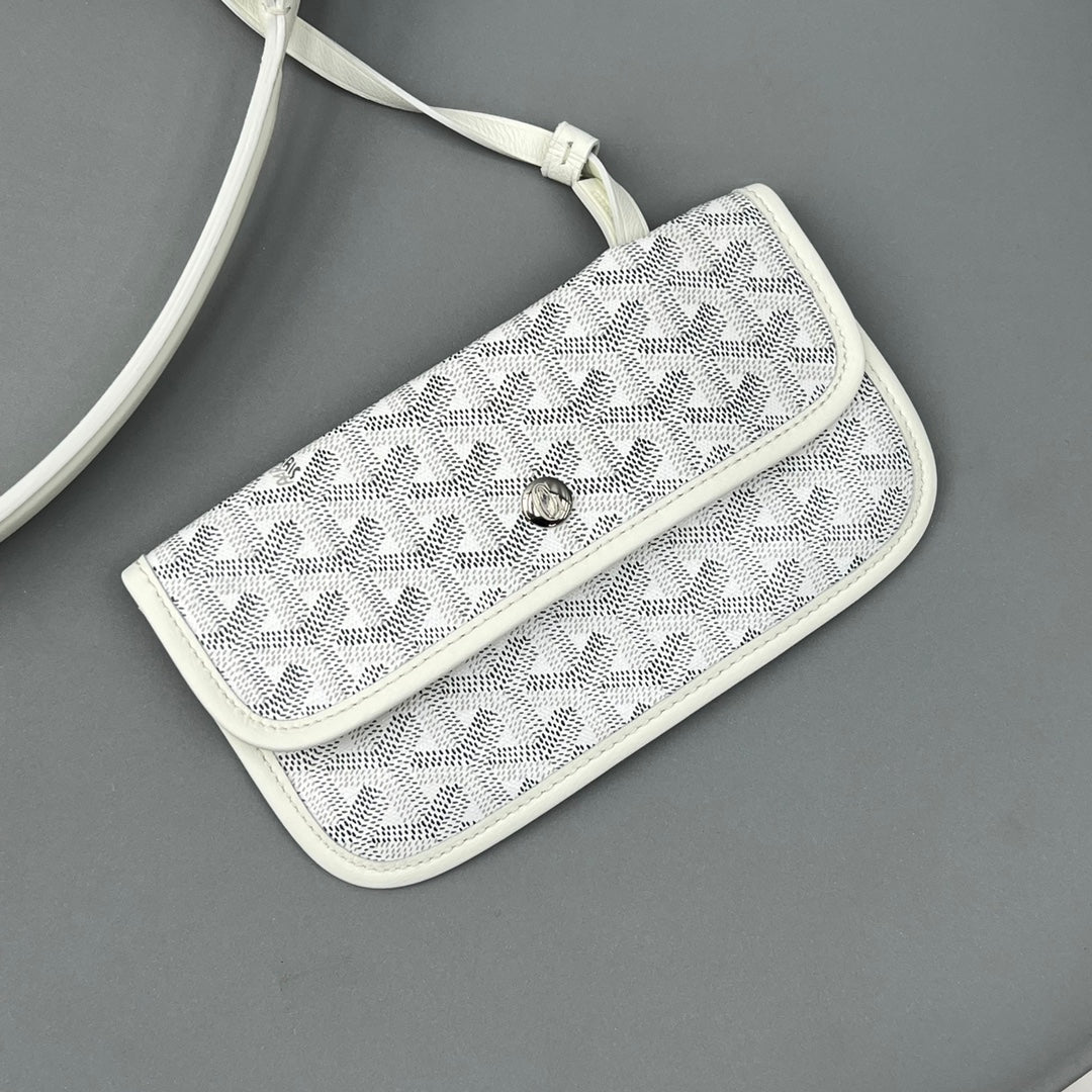 Hobo Bohème 34 In White Goyardine Canvas And Calfskin