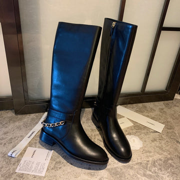 CC High Boots 35MM In High With Chain Cowhide 940094