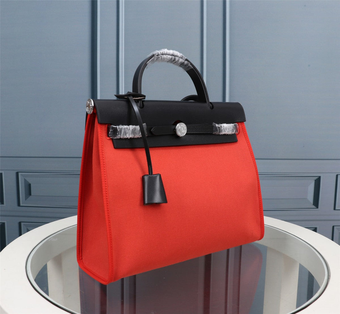 HM Herbag Zip 31 Black And Rose Canvas