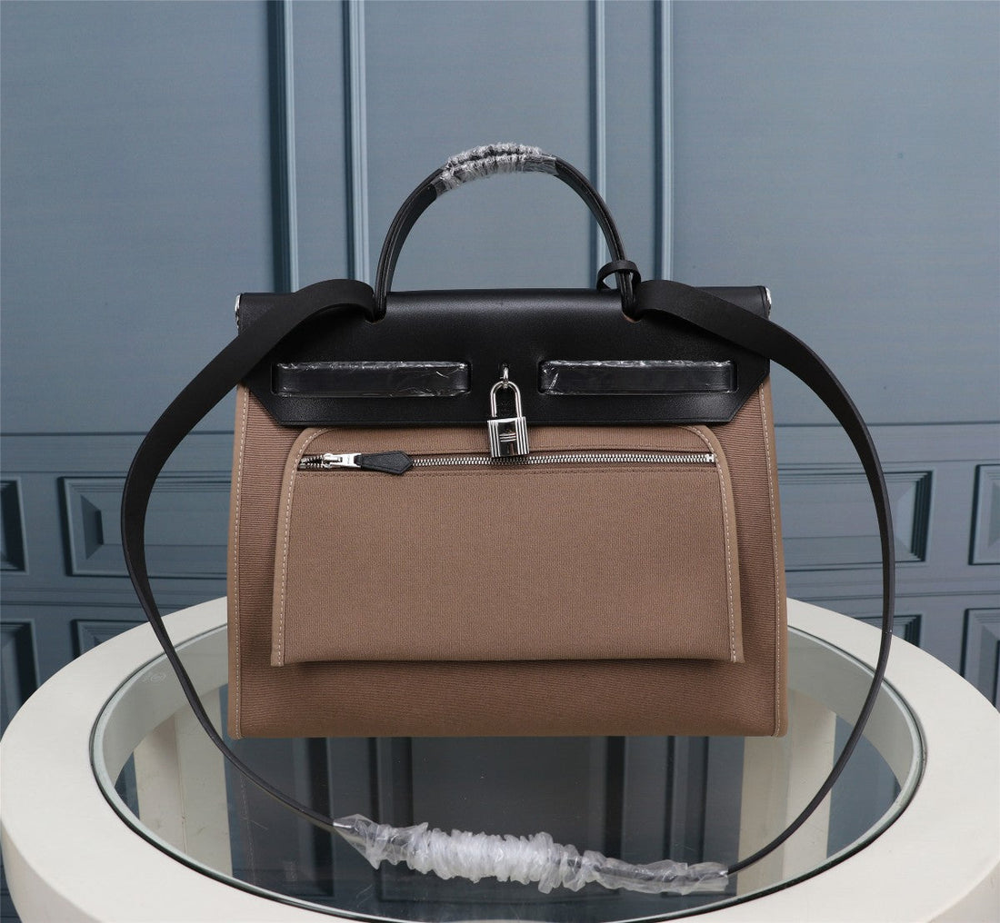 HM Herbag Zip 31 Black And Ash Brown Canvas
