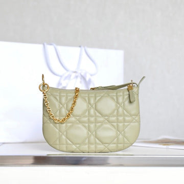 Mini Caro Bag 25 In Beige Lambskin