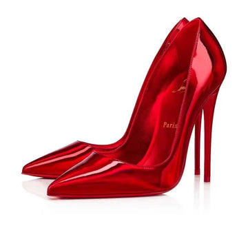 Cl Pump Hot Chick 100MM Loubi/Lin Psy Loubi Patent Calfskin