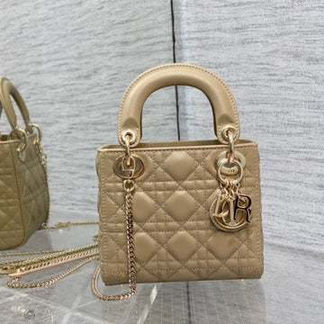Mini Lady 17CM Ecru Calfksin Ghw