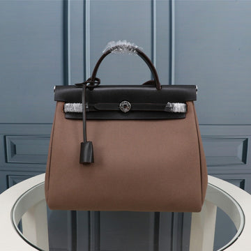 HM Herbag Zip 31 Black And Brown Canvas