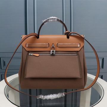 HM Herbag Zip 31 Cider And Brown Calfskin
