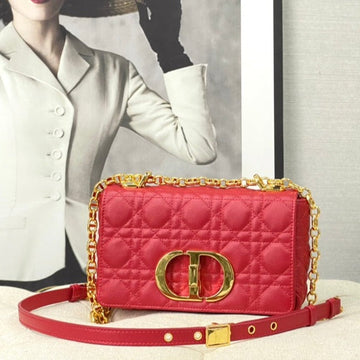 Small Caro Bag 20 Red Calfskin