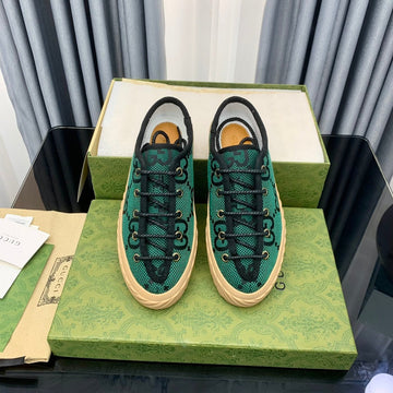GG Unique Sneaker Thick-Sole Castleton Green Canvas